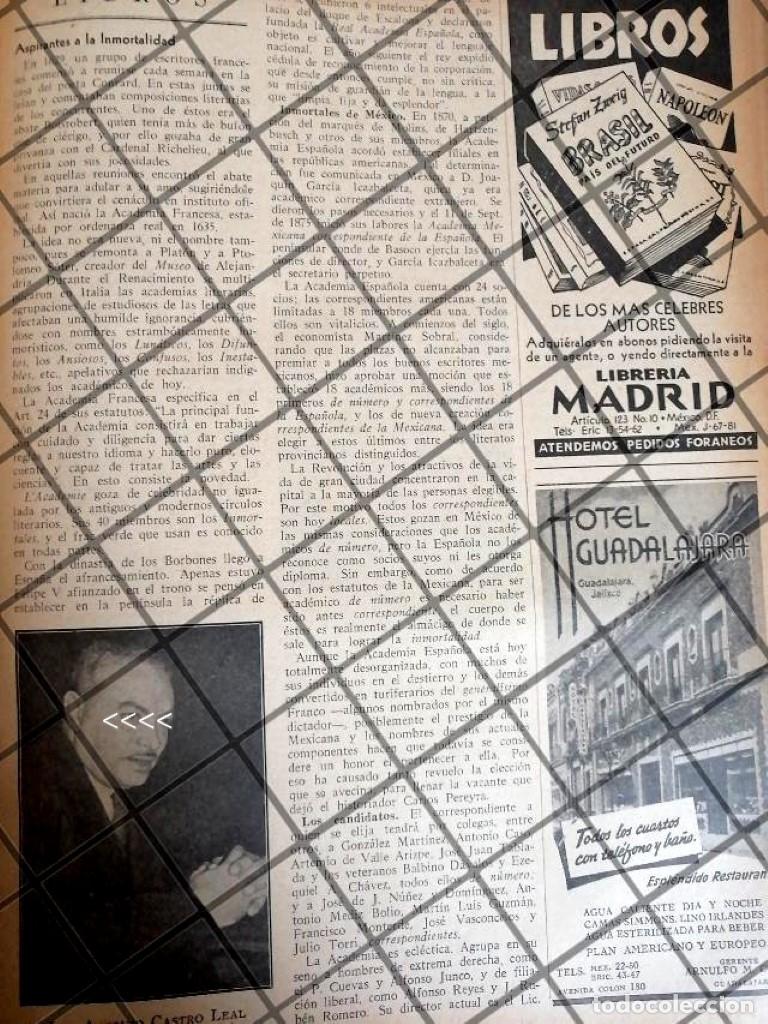 Poster collecting: AFICHE RETRO ANTONIO CASTRO LEAL CANDIDATO R.A.E. 1942