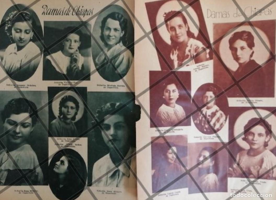 Sammeln von Plakaten: AFICHE ANTIGUO DAMAS ALTA SOCIEDAD DE CHIAPAS 1937