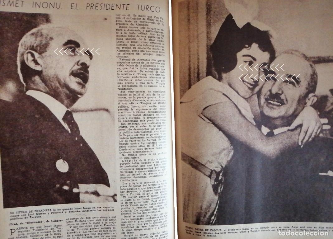 Sammeln von Plakaten: AFICHE ANTIGUO. PRESIDENTE ISMET INONU Y SU HIJA 1944