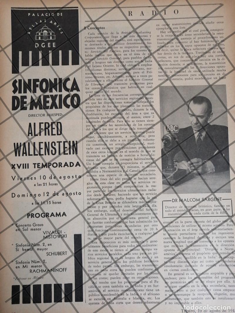 Sammeln von Plakaten: AFICHE RETRO ORQUESTA SINFONICA / MALCOLM SARGENT 1945