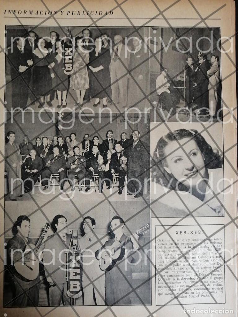 Sammeln von Plakaten: AFICHE RETRO. ARTISTAS DE LA RADIO DIFUSORA XEB / XEBT 1945 O5