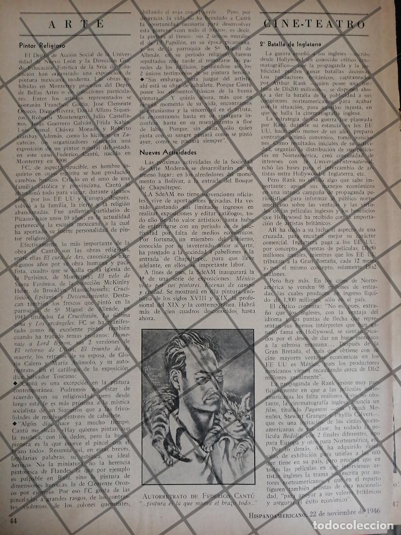 Sammeln von Plakaten: AFICHE ANTIGUO EL PINTOR FEDERICO CANTU 1946