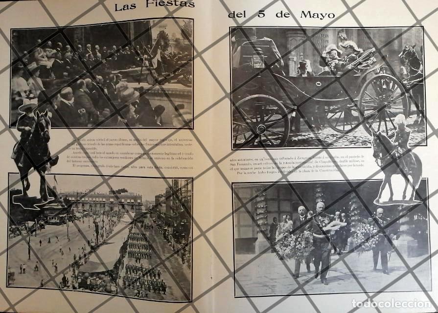 Sammeln von Plakaten: AFICHE ANTIGUO. PORFIRIO DIAZ EN FIESTAS DEL 5 DE MAYO 1910