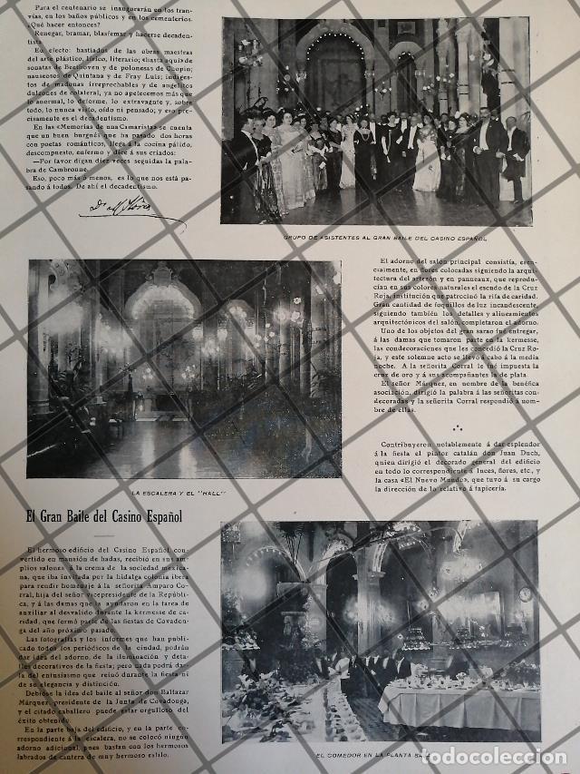 Sammeln von Plakaten: AFICHE ANTIGUO BAILE EN EL CASINO ESPA&Ntilde;OL 1910