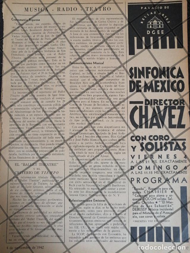 Sammeln von Plakaten: AFICHE RETRO ORQUESTA SINFONICA Y ORQUESTA CHABRIER 1942