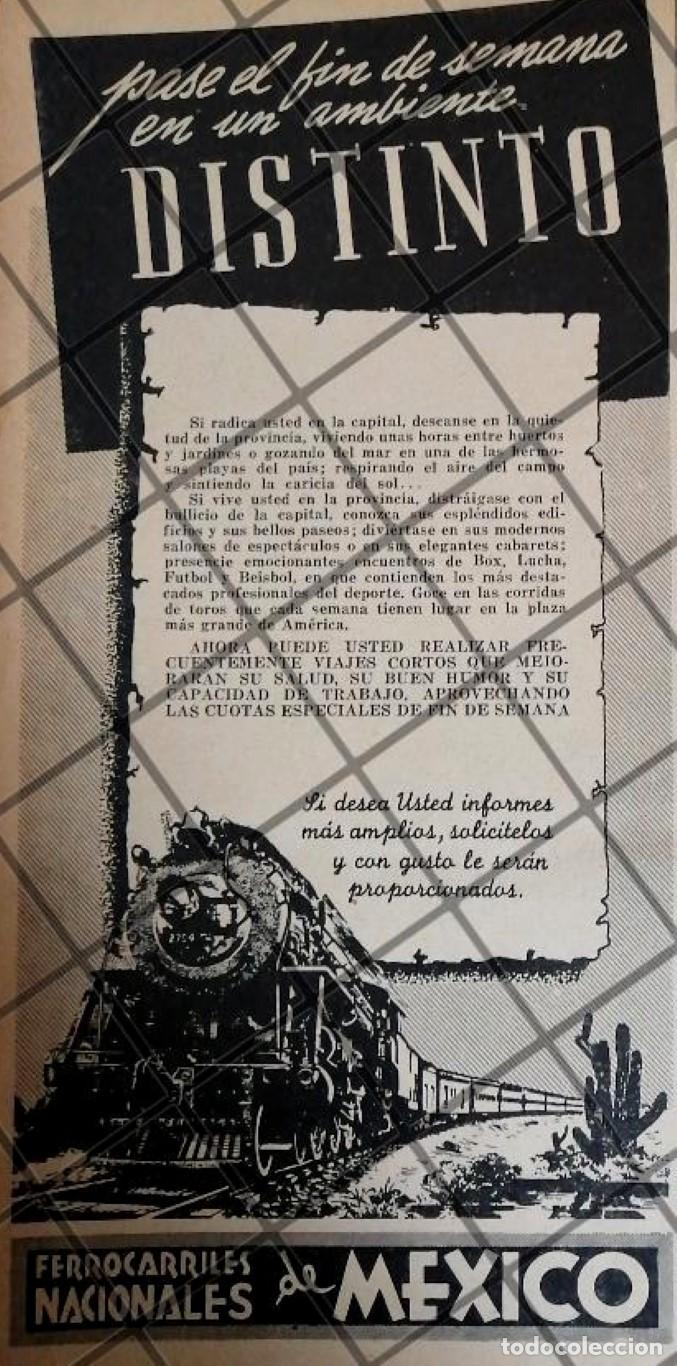 Sammeln von Plakaten: CARTEL ANTIGUO. FERROCARRILES NACIONALES 1942
