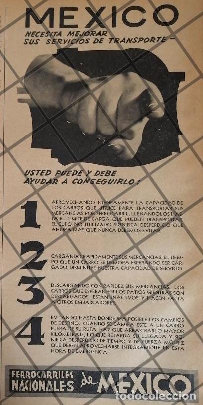 Sammeln von Plakaten: CARTEL ANTIGUO FERROCARRILES NACIONALES 1942 34