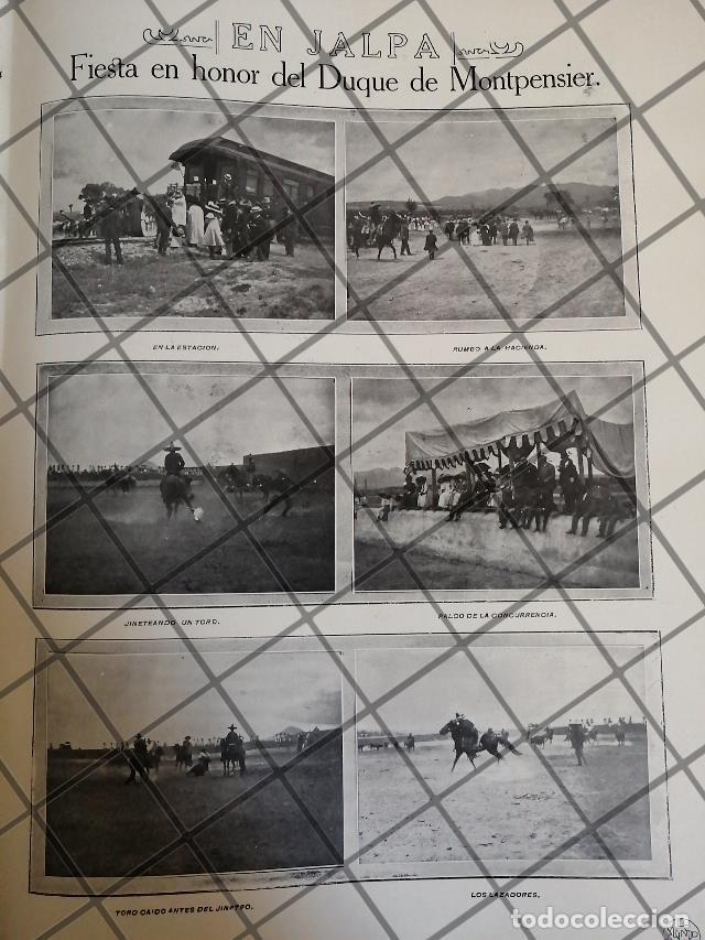 Sammeln von Plakaten: AFICHE ANTIGUO. CHARROS HACIENDA DE JALPA EDMEX 1910