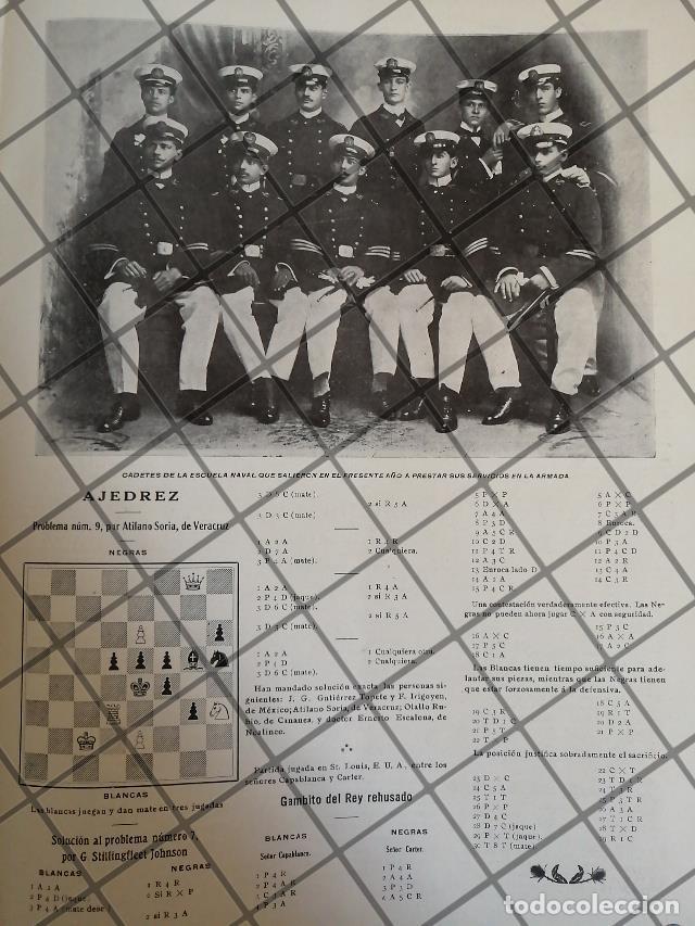 Sammeln von Plakaten: AFICHE ANTIGUO. CADETES DE LA ESCUELA NAVAL 1910