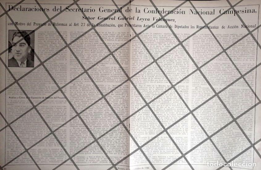 Sammeln von Plakaten: AFICHE POLITICO RETRO CONFEDERACION NACIONAL CAMPESINA 1946