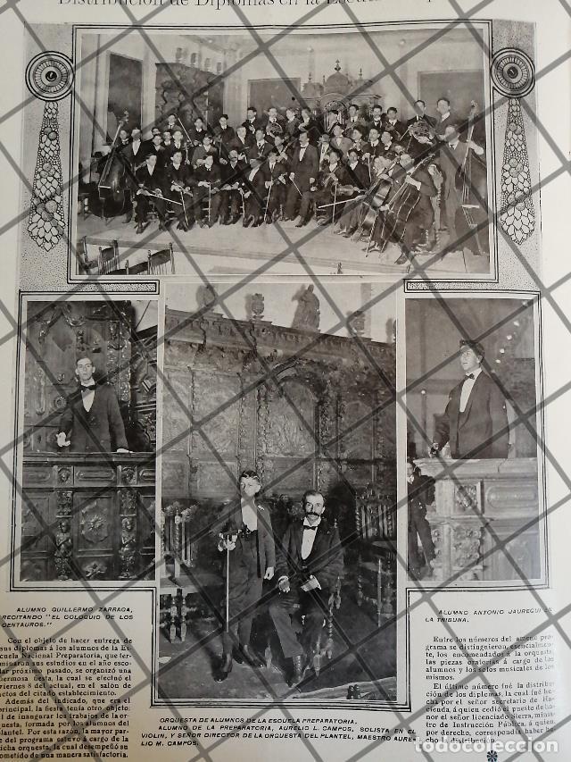 Poster collecting: AFICHE ANTIGUO GRADUACION ESCUELA NAC. PREPARATORIA 1910