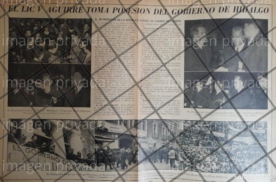 Poster collecting: AFICHE RETRO VICENTE AGUIRRE CASTILLO TOMA POSESION ,HIDALGO