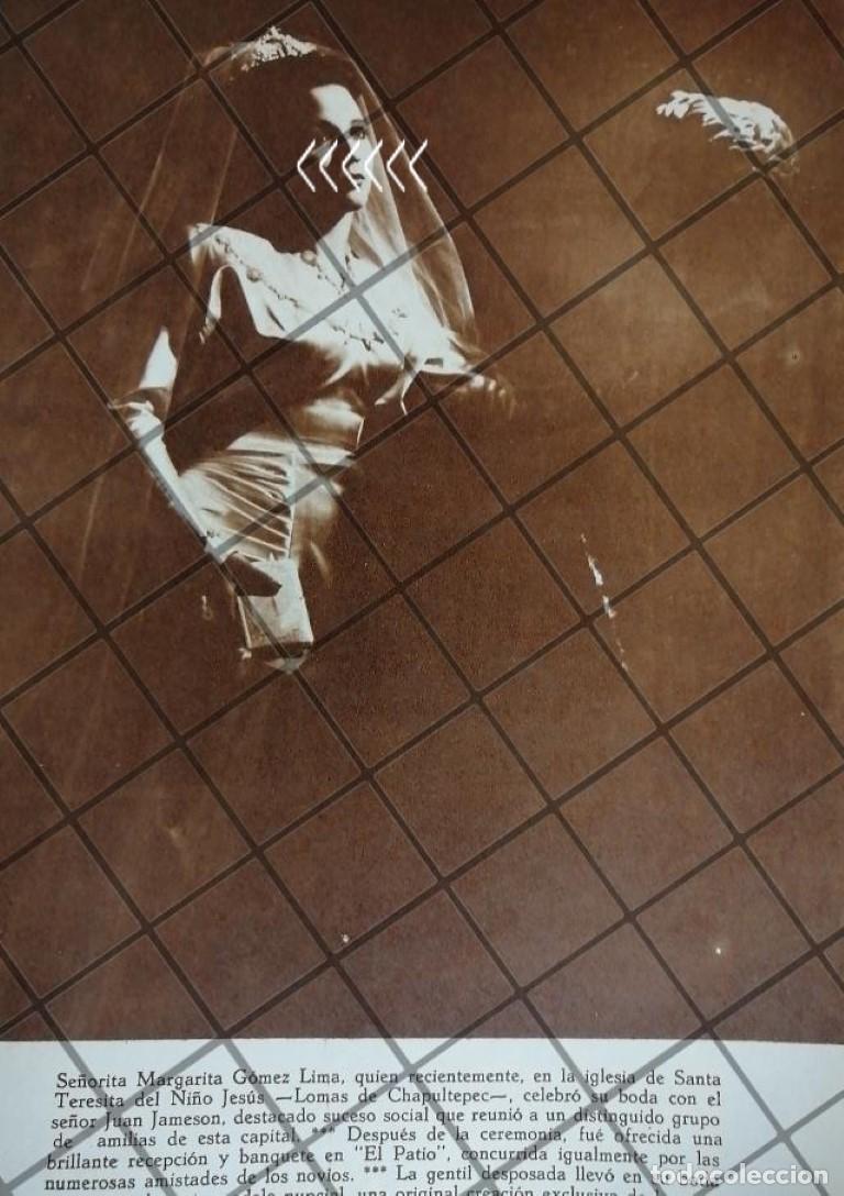 Poster collecting: AFICHE ANTIGUO BODA. MARGARITA GOMEZ LIMA 1948