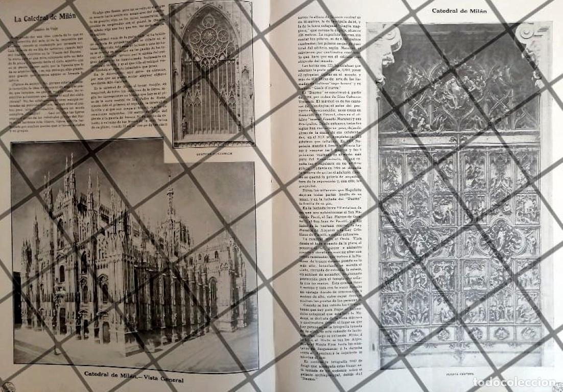 Poster collecting: AFICHE ANTIGUO CATEDRAL DE MILAN 1910