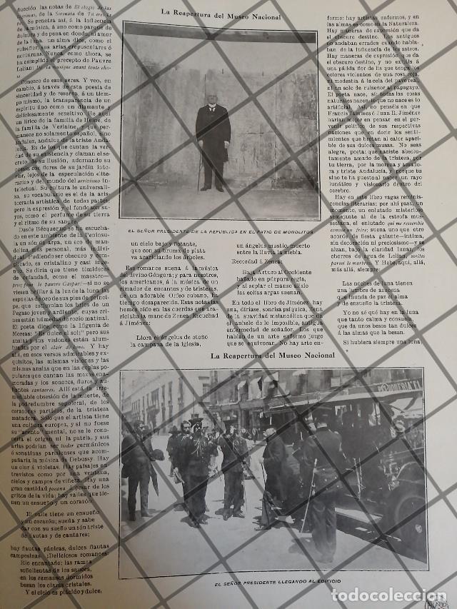 Poster collecting: AFICHE ANTIGUO PORFIRIO DIAZ REINAGURA MUSEO NACIONAL 1910