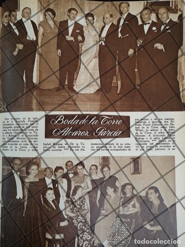 Poster collecting: AFICHE ANTIGUO BODA. GABRIELA DE LA TORRE Y RABASA 1948