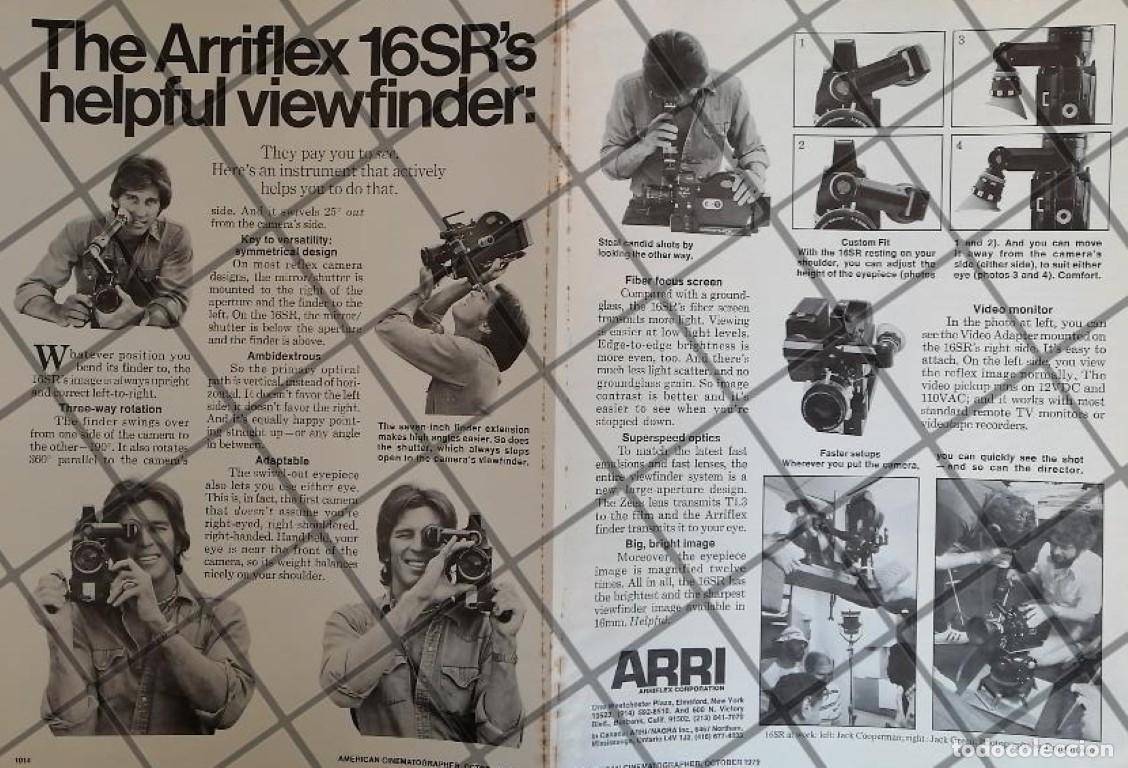 Collectionnisme d'affiches: CARTEL PUBLICITARIO RETRO CAMARAS DE CINE ARRIFLEX 16SR. 1979