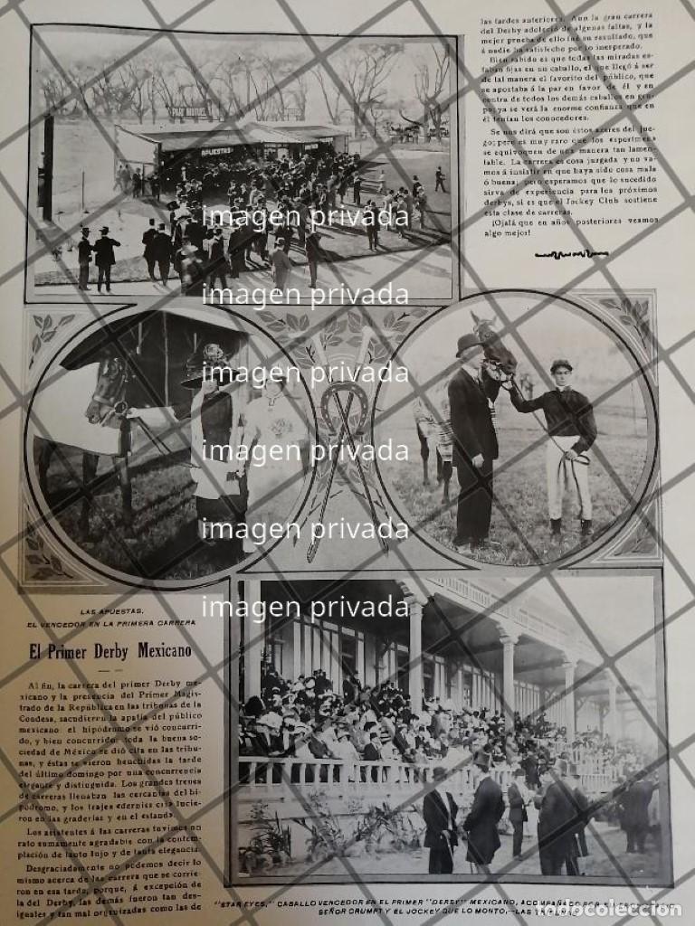 Collectionnisme d'affiches: AFICHE ANTIGUO 1910 PRIMER DERBY HIPODROMO LA CONDESA