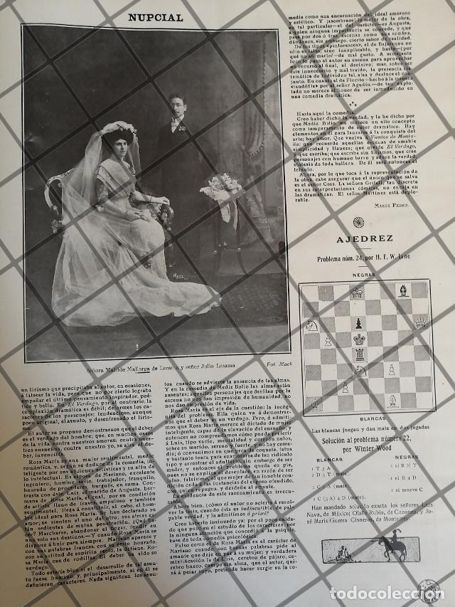 Collectionnisme d'affiches: AFICHE ANTIGUO BODA. LEZAMA MALLORCA 1910