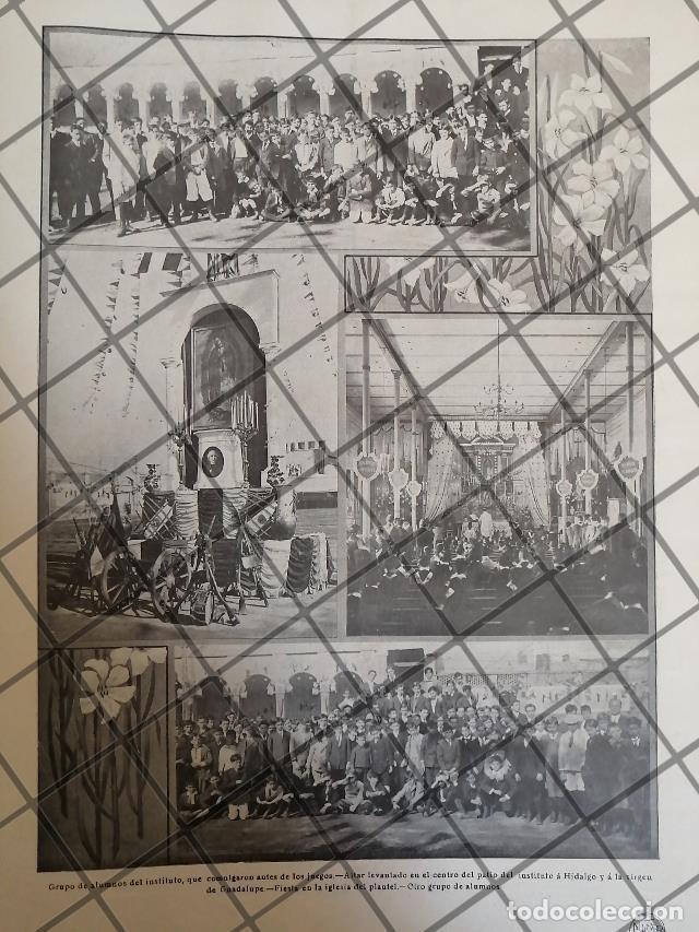 Collectionnisme d'affiches: AFICHE ANTIGUO FIESTA Instituto Cient&iacute;fico de M&eacute;xico 1910