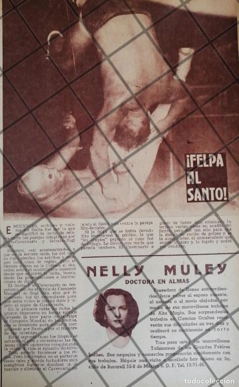 Collectionnisme d'affiches: 6 AFICHES RETRO EL SANTO Vs VARIOS LUCHADORES 1953-54