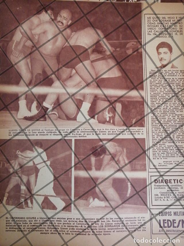 Coleccionismo de carteles: AFICHE RETRO LUCHA LIBRE, TARZAN LOPEZ, VERDUGO, CAVERNARIO ETC
