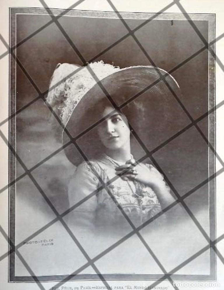 Collectionnisme d'affiches: CARTEL ANTIGUO 1910 SOMBRERO DAMA. CASA FELIX DE PARIS /3