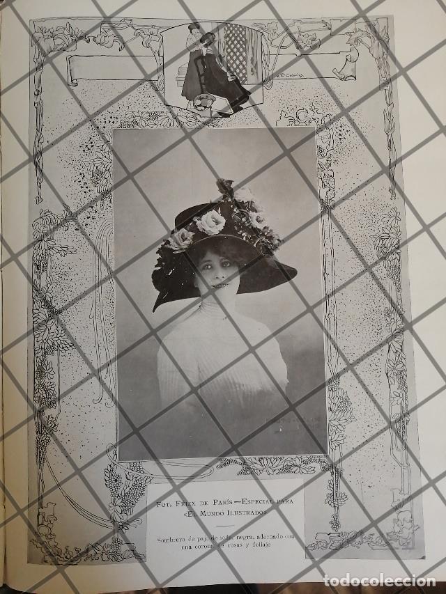 Collectionnisme d'affiches: CARTEL ANTIGUO 1910 SOMBRERO DAMA. CASA FELIX DE PARIS /9