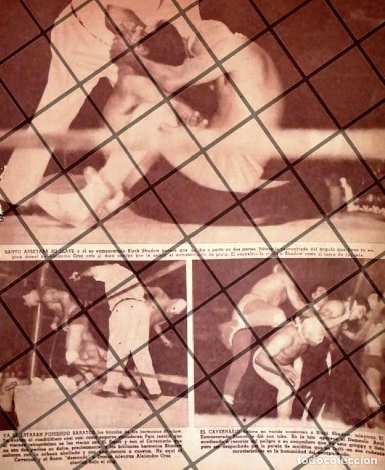 Coleccionismo de carteles: AFICHE RETRO LUCHA LIBRE BLACK SHADOW, EL SANTO ETC -48