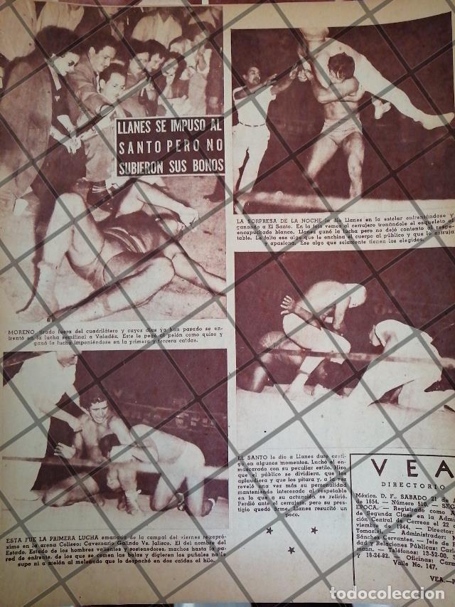Coleccionismo de carteles: AFICHE RETRO LUCHA LIBRE EL SANTO Vs ENRIQUE YA&Ntilde;EZ ETC -53