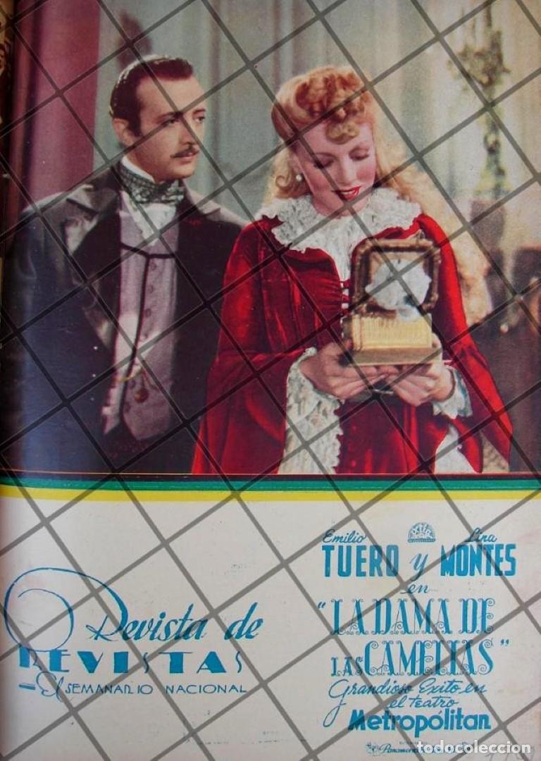 Collectionnisme d'affiches: PORTADA ANTIGUA PELICULA LA DAMA DE LAS CAMELIAS 1944