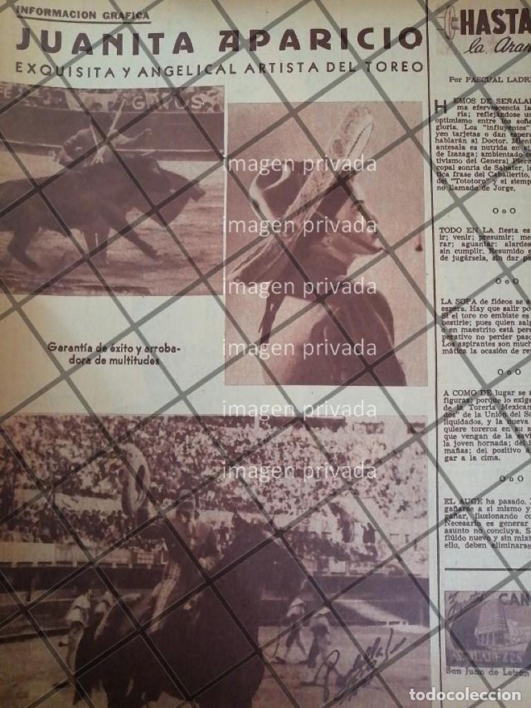 Collectionnisme d'affiches: AFICHE ANTIGUO DEBUT DE LA NOVILLERA JUANITA APARICIO 1953
