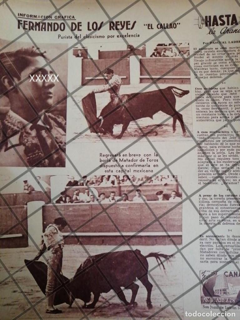 Sammeln von Plakaten: AFICHE ANTIGUO TORERO. FERNANDO DE LOS REYES EL CAYAO 1954