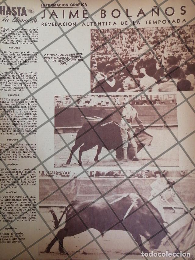 Sammeln von Plakaten: AFICHE ANTIGUO TORERO JAIME BOLA&Ntilde;OS. 1954