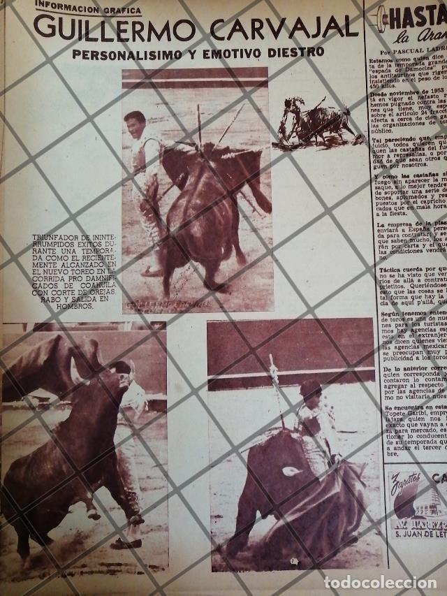 Sammeln von Plakaten: AFICHE ANTIGUO INICIOS DEL TORERO GUILLERMO CARVAJAL JR. 1953