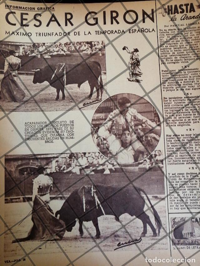 Sammeln von Plakaten: AFICHE ANTIGUO TORERO CESAR GIRON EN MEXICO. 1954
