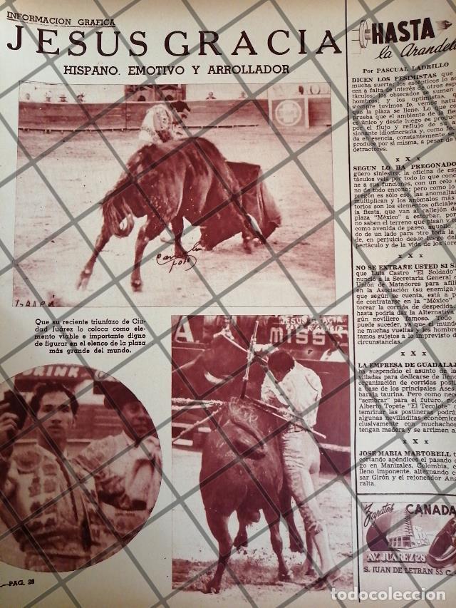 Sammeln von Plakaten: AFICHE ANTIGUO TORERO JESUS GRACIA PINA 1954 3