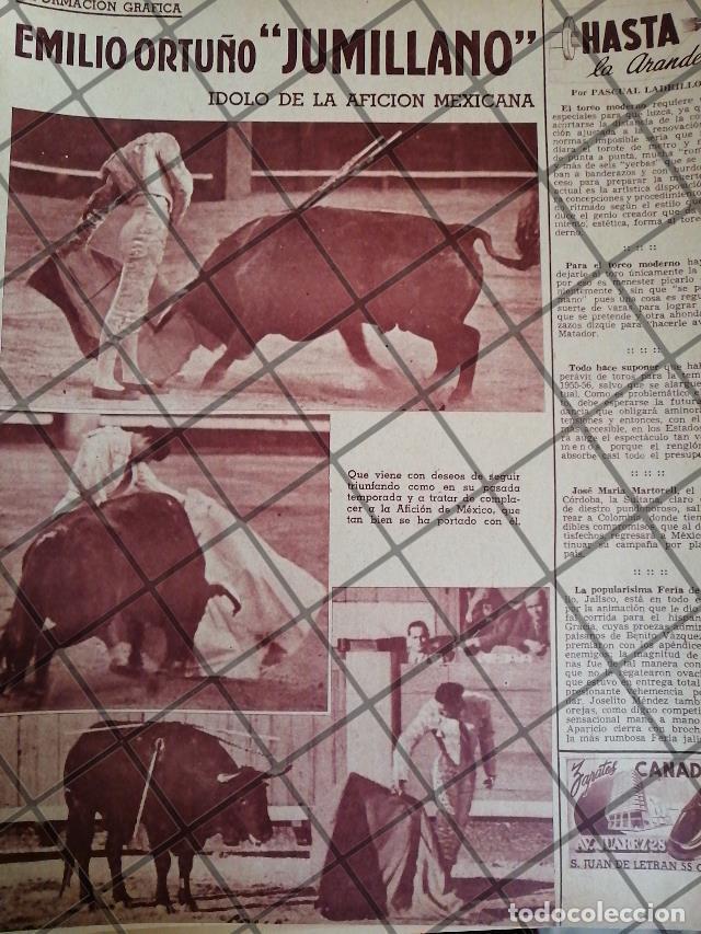 Sammeln von Plakaten: AFICHE ANTIGUO TORERO EMILIO ORTU&Ntilde;O /JUMILLANO 1954