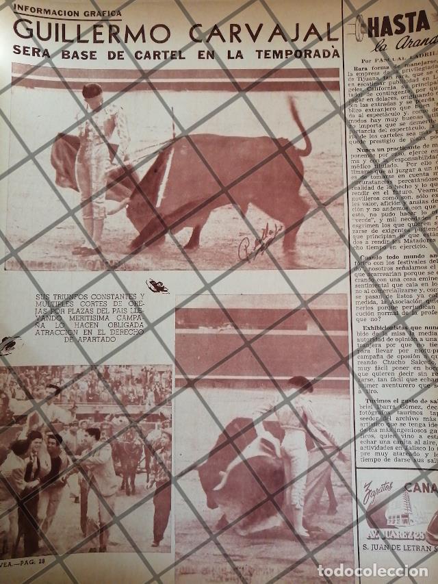 Sammeln von Plakaten: AFICHE ANTIGUO INICIOS DEL TORERO GUILLERMO CARVAJAL JR. 1953 3