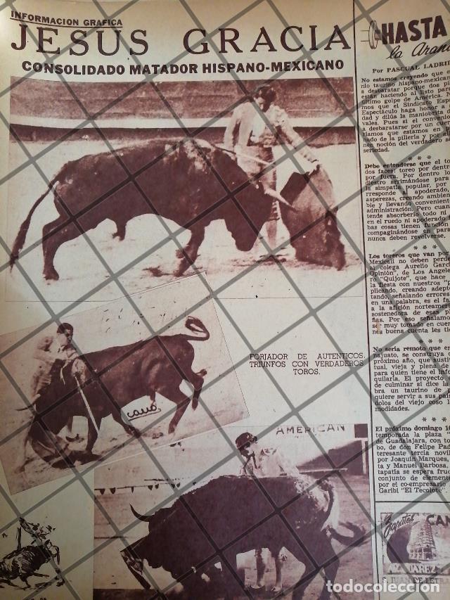Sammeln von Plakaten: AFICHE ANTIGUO TORERO JESUS GRACIA PINA 1954 4
