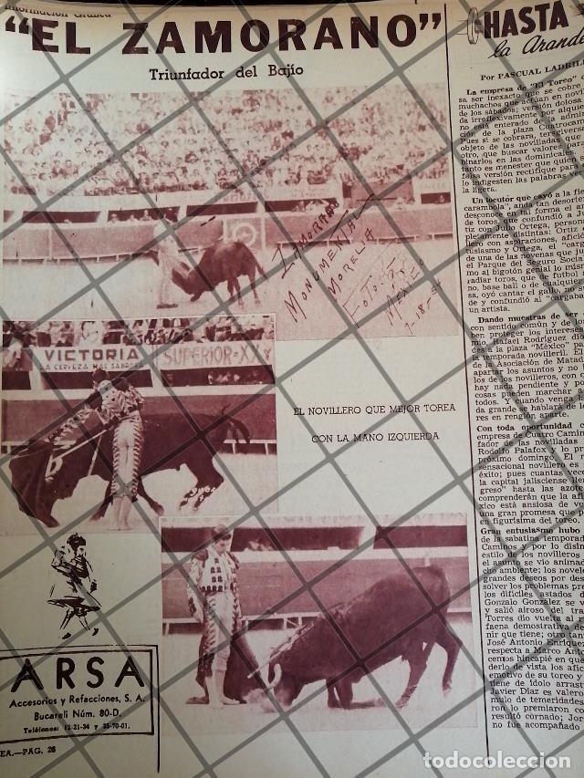 Sammeln von Plakaten: AFICHE ANTIGUO TORERO RODOLFO RODRIGUEZ, EL ZAMORANO 1954