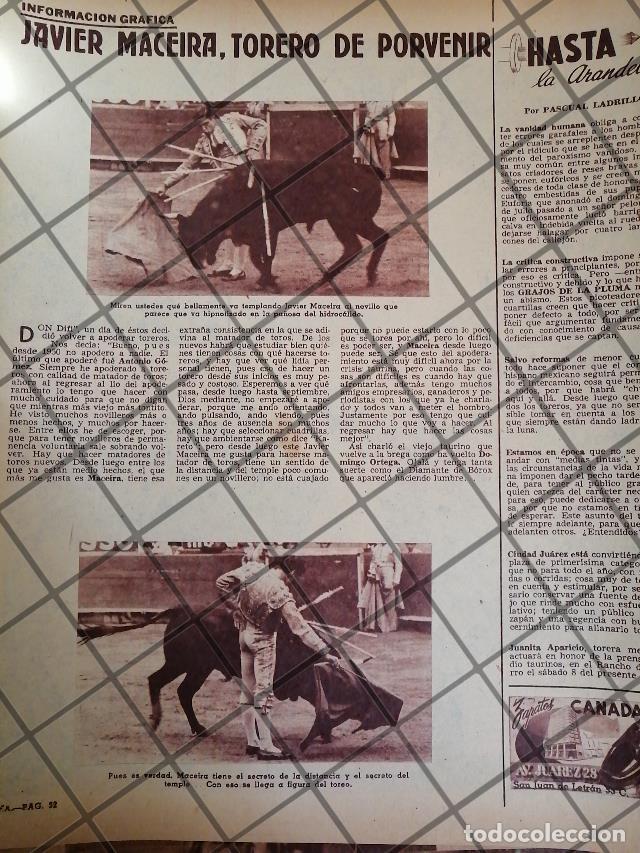 Sammeln von Plakaten: AFICHE ANTIGUO TORERO JAVIER MACEIRA ZAMORA 1954