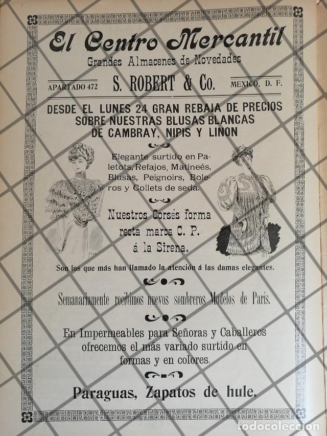 Sammeln von Plakaten: CARTEL ANTIGUO TIENDA EL CENTRO MERCANTIL 1907 -29