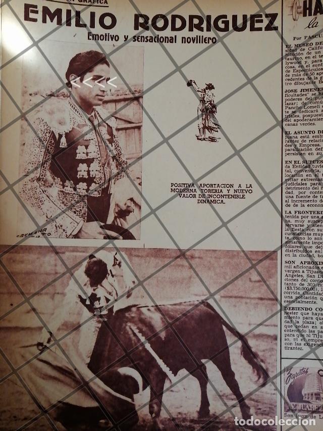 Sammeln von Plakaten: AFICHE ANTIGUO TORERO EMILIO ORTU&Ntilde;O /JUMILLANO 1954 4