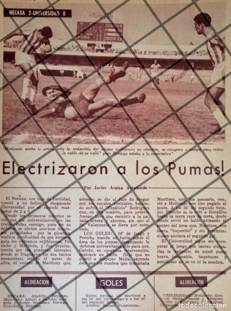 Sammeln von Plakaten: AFICHE RETRO PARTIDO NECAXA - PUMAS 1963