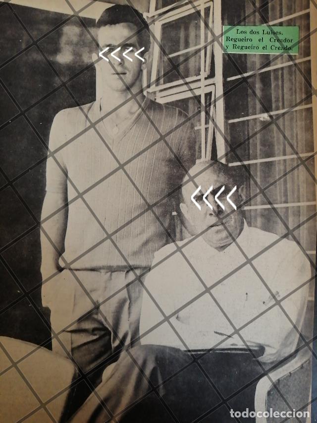 Sammeln von Plakaten: AFICHE RETRO FUTBOLISTA LUIS REGUEIRO EL CORZO E HIJO 1963