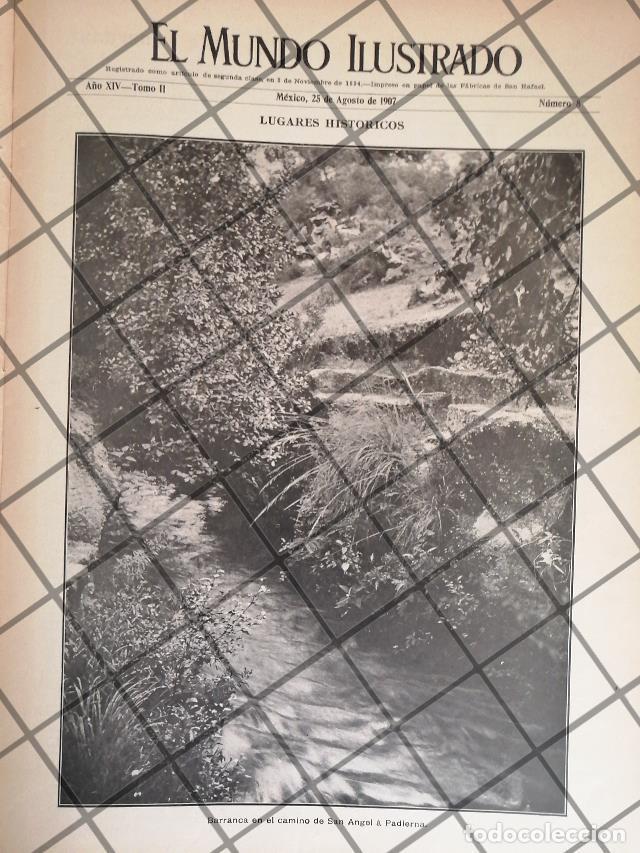 Poster collecting: PORTADA ANTIGUA 1907 BARRANCA DE SAN ANGEL A PADIERNA 1907