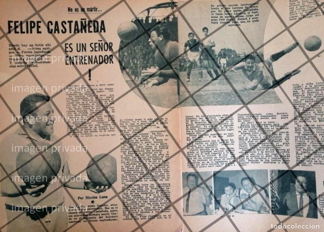 Poster collecting: AFICHE RETRO ENTRENADOR. FELIPE CASTA&Ntilde;EDA 1963 FUTBOL