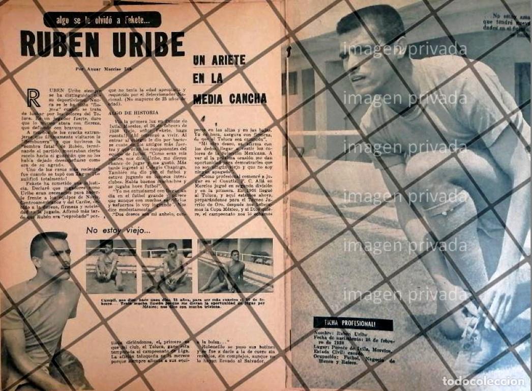 Poster collecting: AFICHE RETRO FUTBOLISTA. RUBEN URIBE 1963