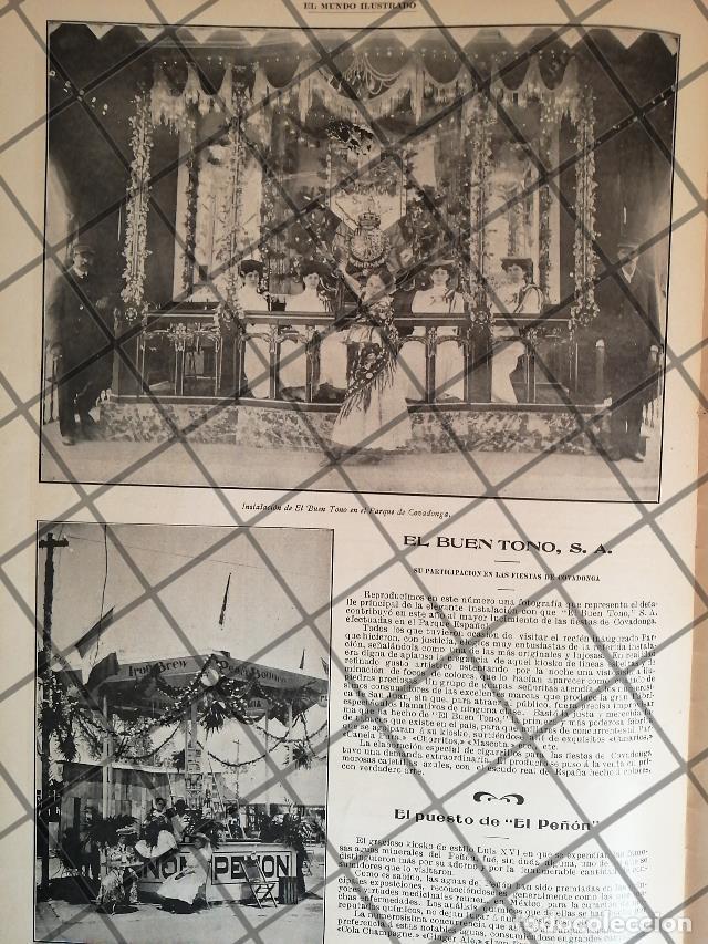 Poster collecting: AFICHE ANTIGUO TABACALERA EL BUEN TONO EN KERMESSE 1907 Y MAS